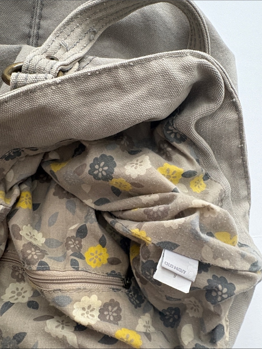 Vintage Old Navy Canvas Shoulder Crossbody Bag 2009 Utility Style - Picture 7 of 12